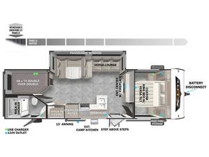 2026 Used F-o-r-e-s-t R-i-v-e-r Wildwood X-Lite 263BHXL - Product Image 3