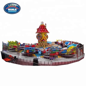 Équipement d'attractions de voiture volante clé en main, certifié CE, barres de sécurité, sol antidérapant, système de billetterie en option - Product Image 4