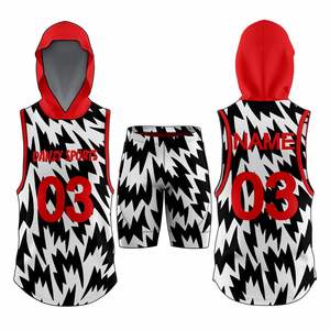Nouvelle conception de maillot de football personnalisé à capuche sans manches 7v7, vêtements de sport d'équipe, design par sublimation, ensembles respirants, uniforme de maillot - Product Image 4
