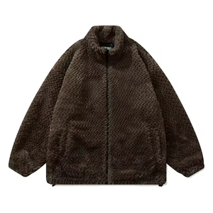Fluffy Touch <b>Sherpa</b> Fleece <b>Jacket</b> For <b>Men</b> With Minimalist Look Perfect For Travel Commuting Campus Days Or Layered Warmth - Product Image 3