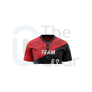 Camiseta de béisbol personalizada de poliéster 100%, ropa de béisbol de patrón sólido con logotipo frontal, camisa de béisbol, pantalones, ropa deportiva - Product Image 3