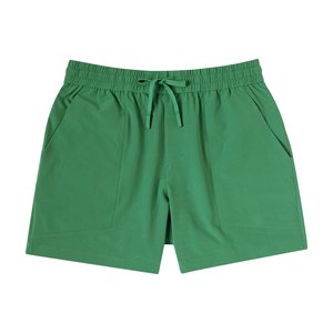 Shorts Bermuda Verts Unis pour Hommes, Taille Élastique, Séchage Rapide, Respirants, Sportifs, Motif Tie-Dye, Poches, Taille Mi-Haute, Non Tissés - Product Image 5