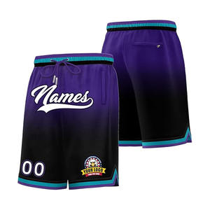 Short de basket-ball réversible personnalisé en gros uniformes de sports d'équipe imprimés par sublimation OEM ODM vendeur prix d'usine - Product Image 6