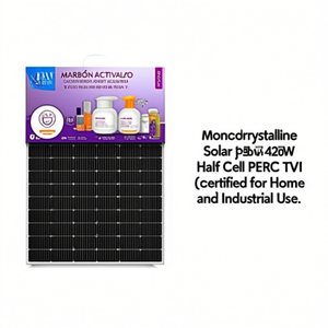 Panneau solaire monocristallin 425W-440W demi-cellule PERC certifié TUV pour usage domestique et industriel - Product Image 2