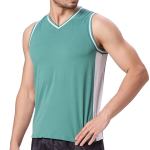 Chaleco Deportivo de Verano para Hombre, Ecológico, Transpirable, Corte Ajustado, Cuello Redondo, Poliéster/Algodón, Sin Mangas, Venta al Por Mayor - Product Image 1