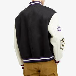 Veste en cuir pour hommes, veste de baseball avec logo personnalisé, nouvelle mode, veste de baseball - Product Image 2