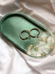 BANDEJA DE SERVICIO DE EPOXI DE RESINA PERSONALIZABLE CON ESTILO FRÍO Diseño rectangular para el hogar Restaurante Hotel Bandeja de resina - Product Image 3