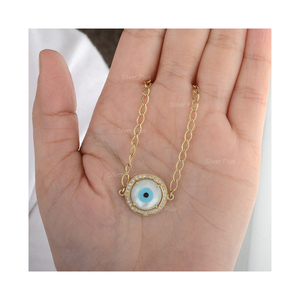 Indian Manufacture New Design14k <b>Solid</b> <b>Gold</b> Bracelet Handmade Bracelets for Women - Product Image 1