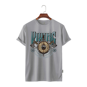 เสื้อยืดผู้ชาย พิมพ์ลาย แฟชั่น 2026 ผ้าฝ้าย สไตล์ลำลอง ผู้ผลิต OEM บังกลาเทศ ผู้จัดจำหน่ายขายส่ง เสื้อผ้าโลโก้สั่งทำ - Product Image 3