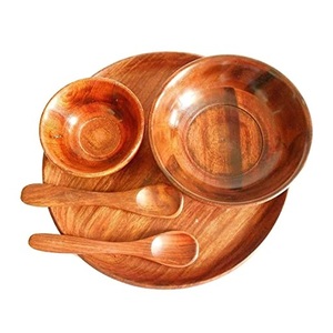 Madera ecológica de calidad superior para placa de cargador para catering en casa Bandeja de servicio de servidor de alimentos de diseño único - Product Image 4