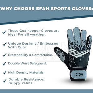 Gants de gardien de but en cuir respirant et imperméable de haute qualité, personnalisables avec logo sur mesure et prix compétitifs pour marques privées - Product Image 4