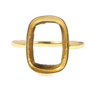 2025 haute qualité 925 argent Sterling Rectangle coussin montage lunette tasse 4x6mm-15x20mm bricolage pince métal bijoux anneau réglage - Product Image 1