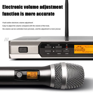 Microphone sans fil portable Xtuga PG10 <span class=keywords><strong>2023</strong></span> 200 points de fréquence, micro professionnel pour scène - Product Image 4