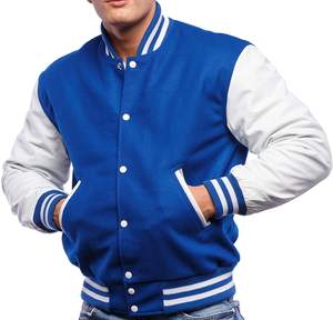 Chaqueta universitaria personalizada OEM de otoño para hombre, 100% poliéster, cuello mandarín, cierre de cremallera, transpirable, de secado rápido, chaquetas de calle - Product Image 1