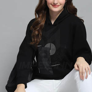 .เสื้อฮู้ดแบบเรียบง่ายสำหรับผู้หญิงมีผ้าฝ้ายระบายอากาศได้ดีและมีกระเป๋าแบบจิงโจ้เหมาะสำหรับวันที่อากาศหนาวเย็นหรือสวมใส่แบบสตรีท - Product Image 2