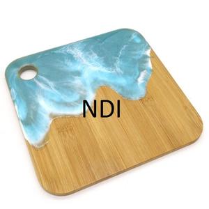 เขียงไม้ทำจากเรซินสำหรับสับดีไซน์แฮนด์เมดทำจากไม้ธรรมชาติ - Product Image 1