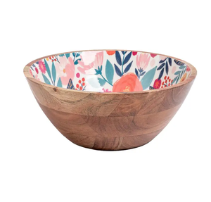 Wholesale Manufacture Wood <b>Enamel</b> Printed <b>Bowl</b> for Salad Serving Camping-Manufactured Lowest Price - Product Image 1