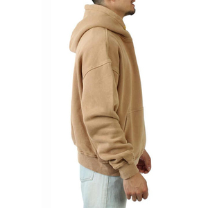 Sweats à capuche vierges en coton épais 500 GSM, impression en relief personnalisée, sweats à capuche surdimensionnés de haute qualité pour hommes, 2026 - Product Image 2