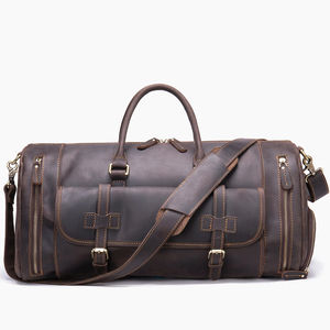 Marque Designer Sac pour Hommes Cadeau De Mode Vintage En Cuir Voyage Bagages À Main Hommes Duffle Sacs À Main Voyage D'affaires Sac Fourre-Tout - Product Image 2