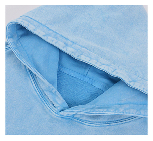 Custom Logo High Quality <b>Acid</b> Washed Blank Hoodies 500 Gsm <b>Drop</b> Shoulder Unisex <b>Acid</b> Wash Hoodie 2025 - Product Image 2