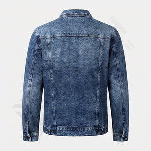Veste en jean décontractée de haute qualité à col montant et à capuche, pour homme et femme, vêtements d'hiver, personnalisable, tendance, unisexe, vêtements d'extérieur tendance - Product Image 2