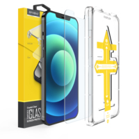 Kit d'application facile pour l'installation de protection d'écran en verre trempé pour iPhone 15 16 Pro Max avec application mobile facile, accessoire pour téléphone portable
