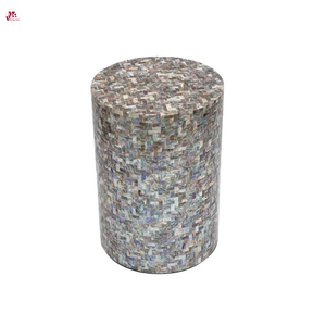 Tabourets en nacre écologiques naturels, vente en gros, meubles de siège en incrustation de coquillages faits à la main pour la décoration intérieure de luxe - Product Image 2