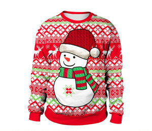 Suéter Navideño Feo de Carnaval de Viernes para Hombre, con Parches Divertidos en 3D, de Manga Larga, Cuello Redondo, para Invierno - Product Image 2