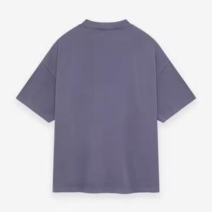 เสื้อยืดผ้าฝ้ายขนาดใหญ่พิเศษสำหรับผู้ชายเสื้อโอเวอร์ไซส์สไตล์วินเทจเสื้อผ้าแนวสตรีทซักได้100% โลโก้ตามสั่ง - Product Image 5