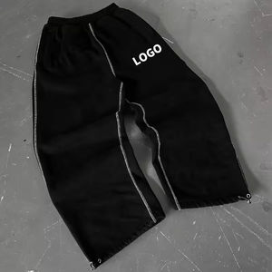 Pantalons de survêtement Pantalons de détresse pour hommes Pantalons délavés au soleil Jogger pour hommes Pantalons de survêtement brodés de détresse pour hommes - Product Image 6