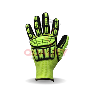 Gants de sécurité industrielle à usage intensif avec paumes renforcées offrant confort de préhension et protection pour les travaux de construction et d'atelier - Product Image 2