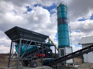 45 M3/h Small Portable Concrete Plant | Mobile Ready Mix Solution for Small Projects - Product Image 2