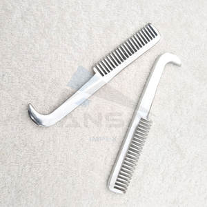 Peine de melena de acero inoxidable, kit de aseo de caballos todo en uno con limpiador de pezuña para uso diario - Product Image 5