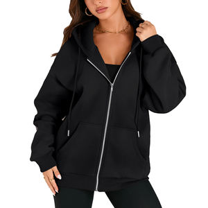 Personnalisé Imprimé Gym Polaire Femmes Hoodies Streetwear Élégant Plus La Taille Sweats Hip Hop Respirant Goutte Épaule Homme Hoodi - Product Image 1