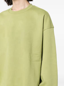 OEM Unisex Color sólido Cuello redondo Sudadera Manga larga Corte suelto Jersey Casual Fleece Top para Otoño Invierno al por mayor - Product Image 5