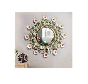 Mirrors Wholesale Round Mirror Sun <b>Metal</b> <b>Frames</b> For Home Lobby Office Decorations Bulk Quantity - Product Image 2