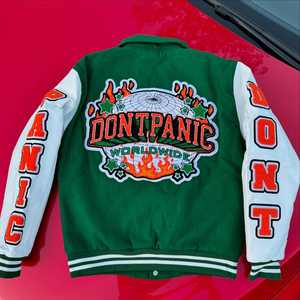 Chaqueta Universitaria de Béisbol Personalizada para Hombre, Estilo Bomber, Bordado Chenille de Alta Calidad, Modelo 2025 - Product Image 2