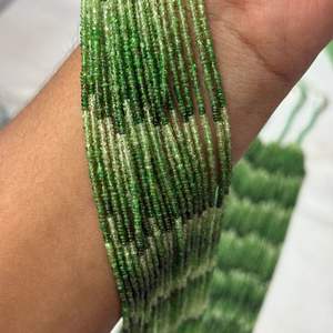 Cuentas Redondas Lisas de Tsavorita Natural Sombreada de 2 mm y 3 mm, Piedra Preciosa de Granate Verde de Alta Calidad, Más de 50 Años de Experiencia en Joyería - Product Image 2