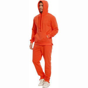 Ensembles de survêtements d'hiver pour hommes de qualité supérieure, légers, vente en gros, écologiques, vêtements de jogging unis, coton respirant - Product Image 1