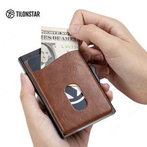 Tilonstar เคสหนังอะลูมิเนียมกระเป๋าสตางค์แบบบาง TWM106a ที่ใส่บัตรป๊อปอัพ RFID ที่ใส่บัตรเครดิตบัตรประชาชนแบบธุรกิจ - Product Image 2