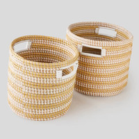 Panier à linge en osier naturel de fabrication vietnamienne, de haute qualité, à prix avantageux, panier de rangement en osier