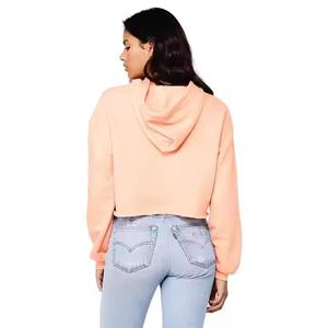 Sweat à capuche court nouveau modèle avec impression de logo personnalisé pour les femmes Sweat d'hiver - Product Image 2