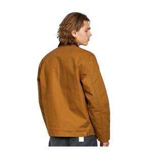 Hot Supplier Men's Custom Classic Color Plus Size Breathable Zipper Knitted <b>Canvas</b> Cotton Casual Workwear Winter Bomber Jacket - Product Image 3