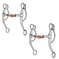 Mors d'équitation en acier inoxydable à double articulation Eggbutt, avec logo personnalisé, de haute qualité, marque privée, Low Port Sweet Iron Horse, en laiton