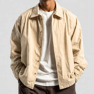 เสื้อกันฝนสำหรับผู้ชาย เสื้อแจ็คเก็ตกันลมสำหรับเดินป่า สตรีทแวร์ เสื้อโค้ทกันน้ำ ผ้าโพลีเอสเตอร์ผสมสแปนเด็กซ์ 100% - Product Image 3