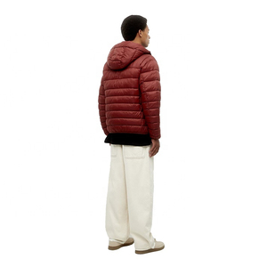 2025 New Arrival Custom Made Men's High Street Design Puffer Jacket High Quality Canvas <b>Bubble</b> Coat Winter <b>Top</b> Hood OEM Style - Product Image 2