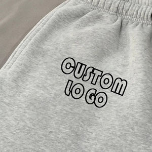 Pantalon de jogging léger en molleton de coton pour homme Pantalon de survêtement unisexe à séchage rapide avec logo personnalisé à rayures latérales surdimensionné et confortable - Product Image 5