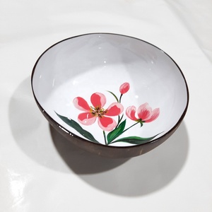 Bol en noix de coco personnalisé de coquille d'œuf nacre ensemble de vaisselle de luxe moderne avec design en forme de bol ensemble de table naturel - Product Image 1