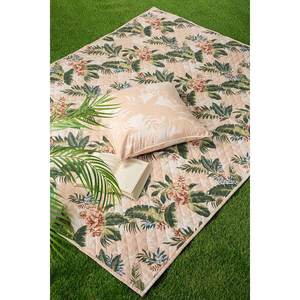 เสื่อฝ้ายเย็บลาย Sunset Palm T-150 หนานุ่ม เป็นมิตรกับสิ่งแวดล้อม และกันน้ำ สำหรับโยคะ ออกกำลังกาย รับสั่งทำโลโก้ ยินดีรับผลิตแบบ OEM - Product Image 2