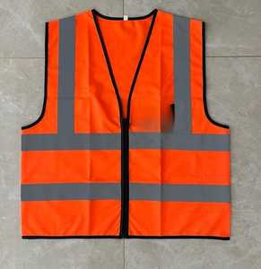 Chaleco de trabajo de seguridad personalizable de alta calidad Unisex tela de lana a prueba de viento Botón de logotipo personalizado de talla grande para ropa exterior de primavera - Product Image 5